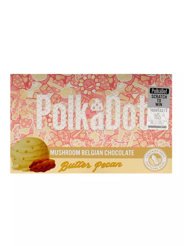 Butter Pecan Polkadot Chocolate Bar