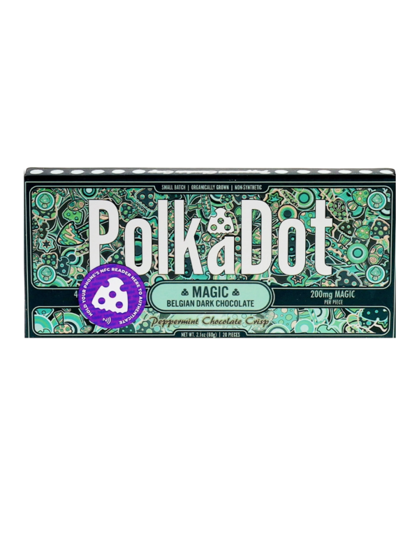 Peppermint Chocolate Crisp Polkadot Chocolate Bar
