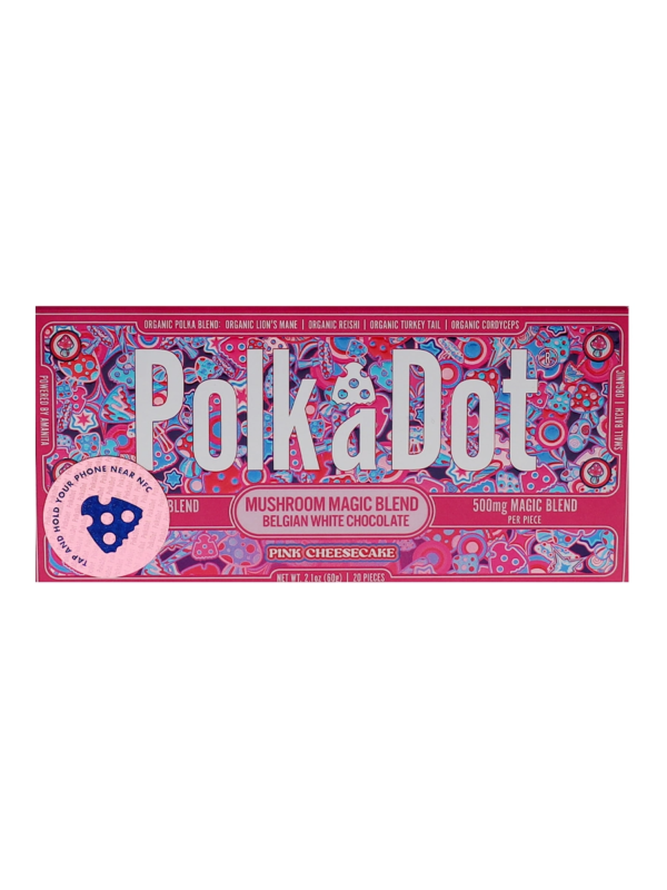 Pink Cheesecake Polkadot Chocolate Bar