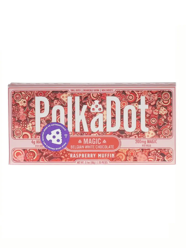 Raspberry Polkadot Chocolate Bar