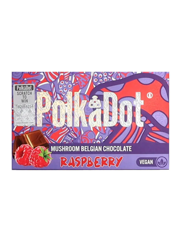 Raspberry Polkadot Chocolate Bar