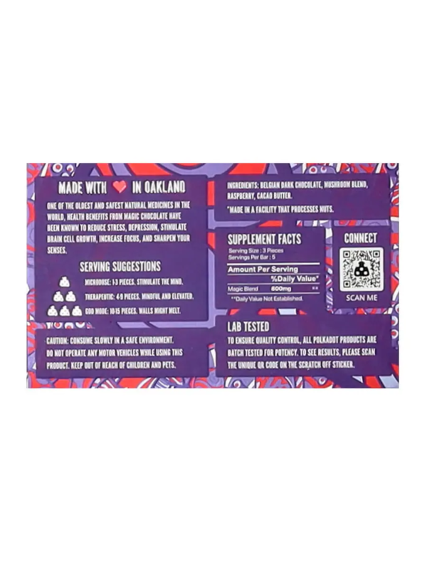 Raspberry Polkadot Chocolate Bar - Image 2