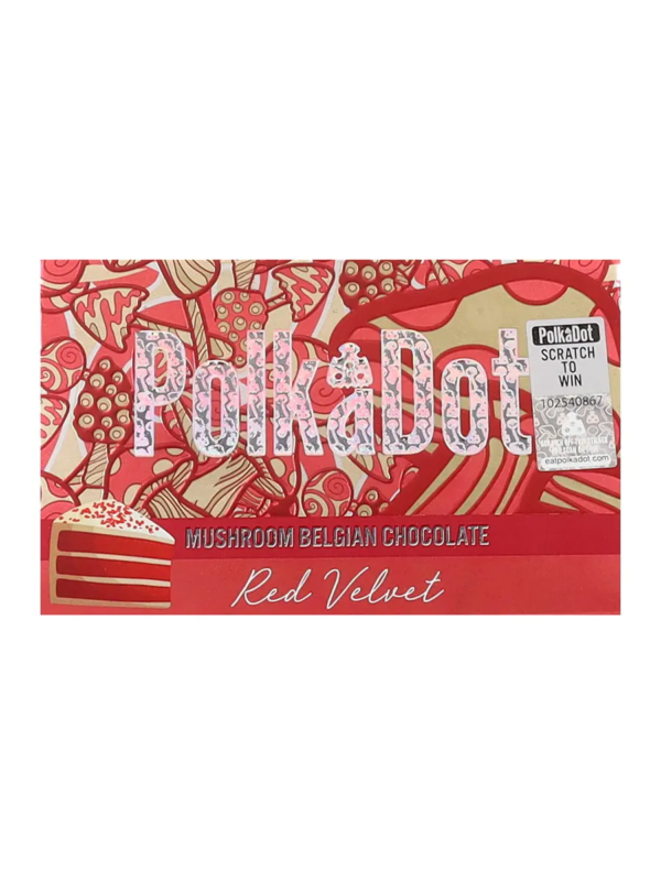 Red Velvet Polkadot Chocolate Bar