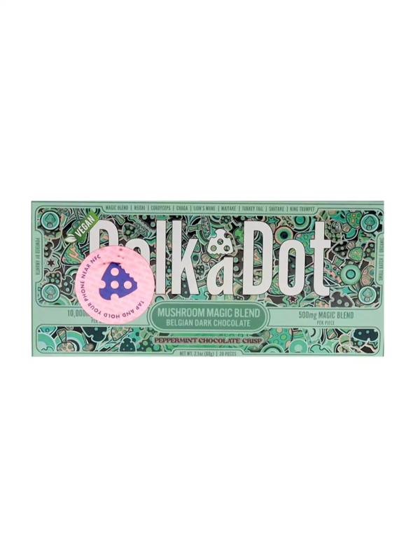 Peppermint Chocolate Crisp Polkadot Chocolate Bar